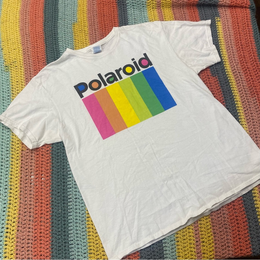 Polaroid Rainbow Graphic Tee